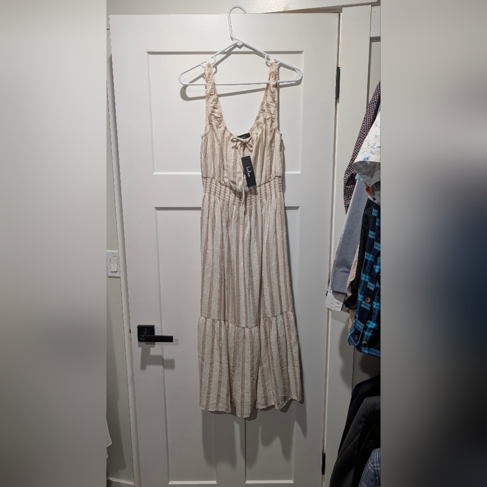 Lulu's linen striped dress - Picture 2 of 4